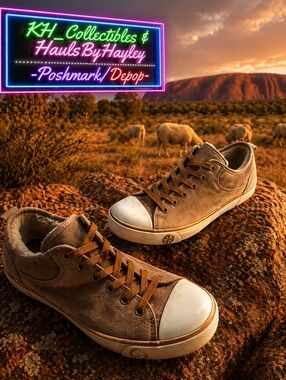 UGG Evera 1888 Chestnut Suede Sneakers - Size 5.5 (EUC)